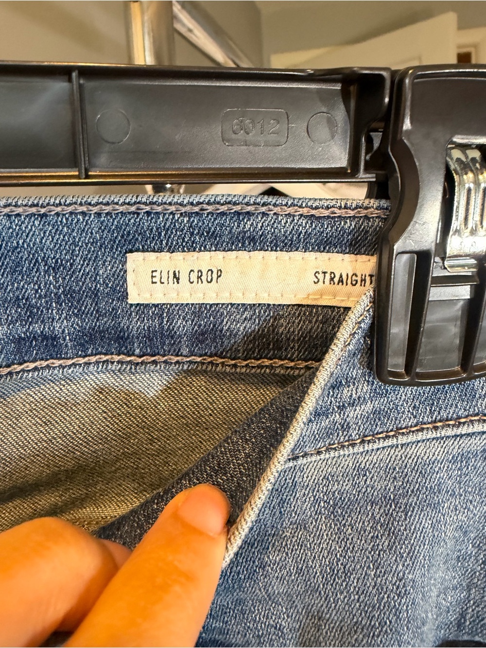 Elin Crop Edwin Women’s Light Blue Skinny Jeans - Classic Back Pocket - Picture 7 of 9